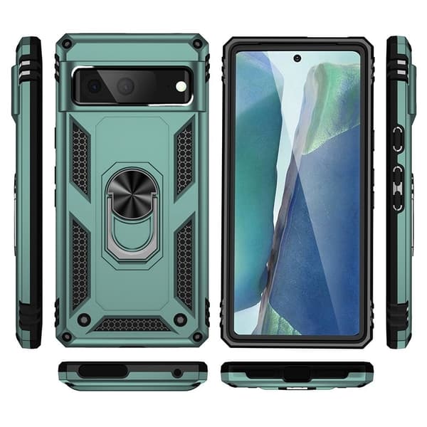 Bofink Combat Google Pixel 7 deksel - Svartgrønn Green