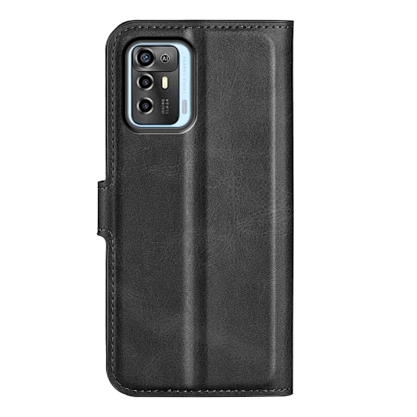Lompakko Nahkakotelo For ZTE Blade A72 - Musta Black