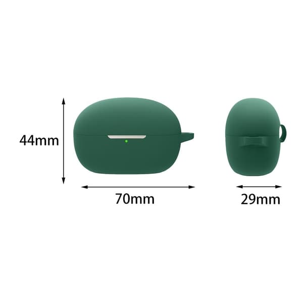 För 1MORE Sleeping Earbuds Z30 Silikonfodral Bluetooth hörlurar Skydd med hängande spänne - Mörkblå Blå