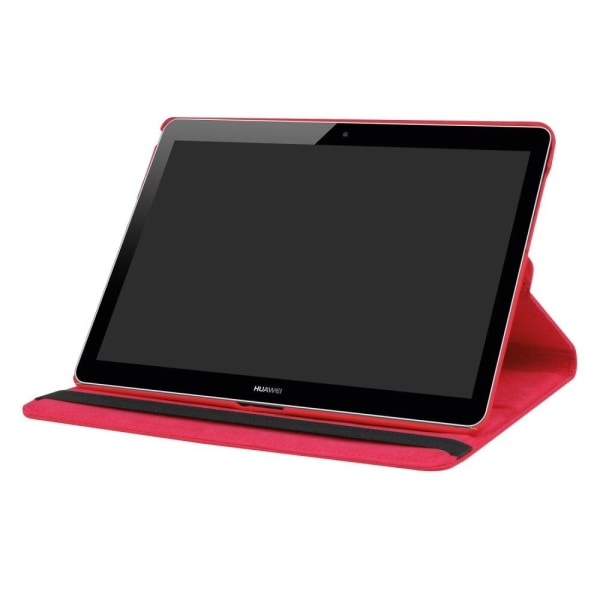 Huawei MediaPad T3 10 Vikbart fodral i läder - Röd Röd