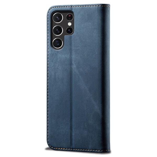 Jeans Samsung Galaxy S25 Ultra flip case - Sininen Blue