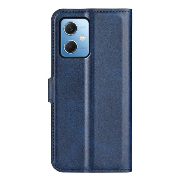 Hållbart konstläder Xiaomi Redmi Note 12 fodral med plånbok - Blå Blå