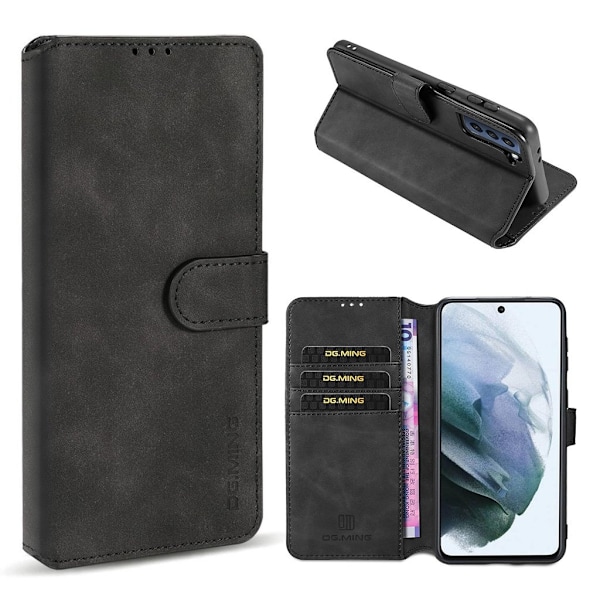DG.Ming Samsung Galaxy S21 FE Retro Etui - Sort Black