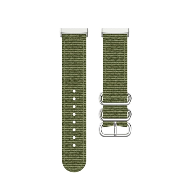 Fitbit Sense / Versa 3 nylon rem - militærgrøn Green