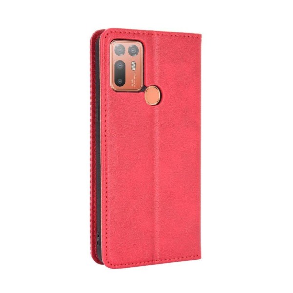 Bofink Vintage HTC Desire 20 Plus leather case - Red Red