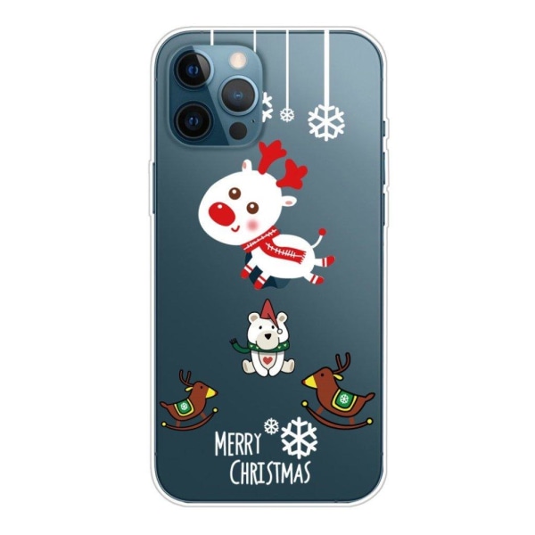 Christmas iPhone 12 Pro Max case - Elk and Bear Multicolor