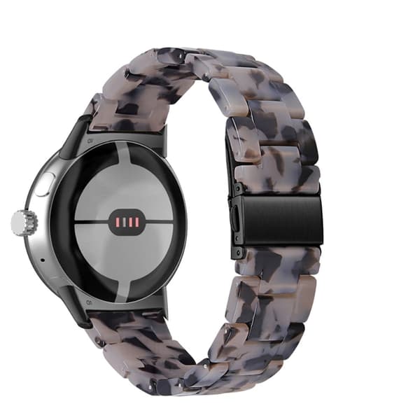 Google Pixel Watch hartsityylinen kellonhihna - Muste Harmaa Silver grey