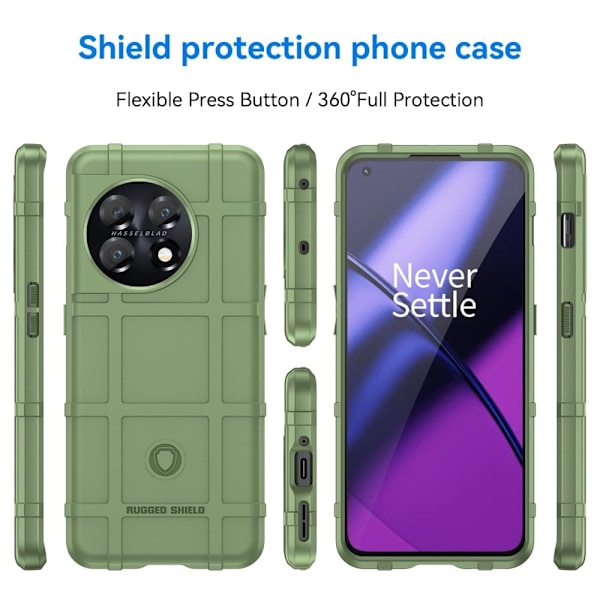 Rugged Shield Etui OnePlus 11 - Grøn Green
