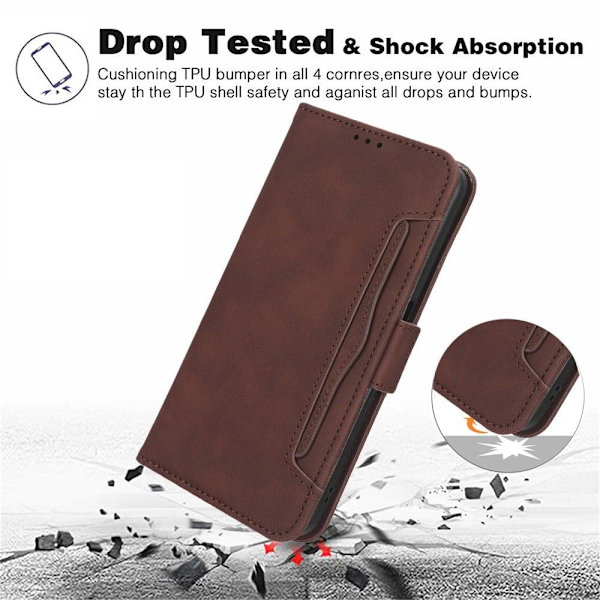 Moderni Nahkalaukku For Motorola Moto G23 / G13 - Musta Black