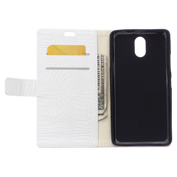 Samsung Galaxy J5 (2017) Fashionable og holdbart læder etui - Hvid White