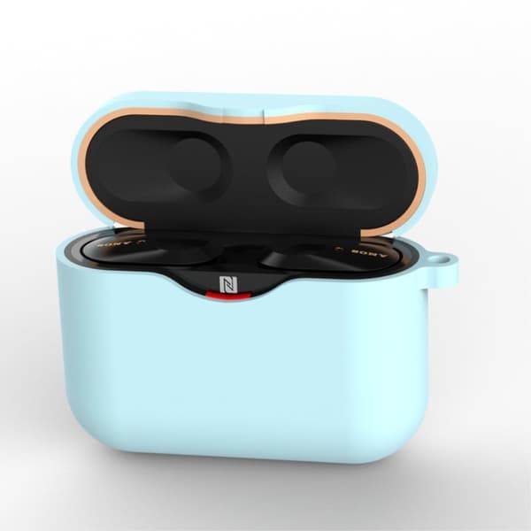 Sony WF-1000XM3 holdbar silikone etui - Himmelblå Blue