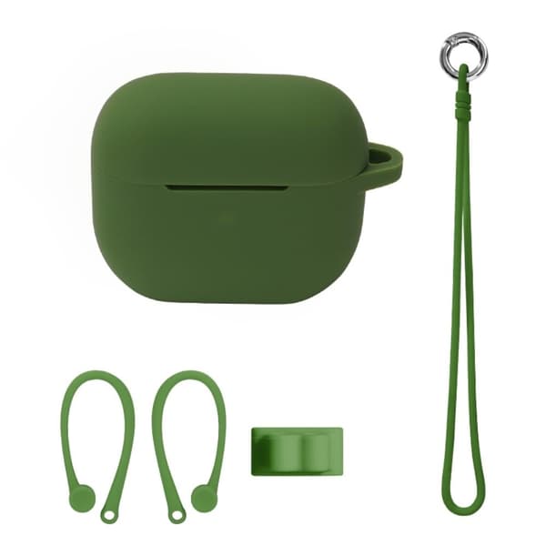 AirPods 3 silikoneopbevaringsetui med tilbehør - Grøn Green