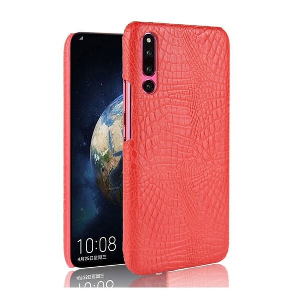 Huawei P30 krokodille tekstur læderetui - Rød Red