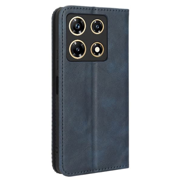 Bofink Vintage läder Infinix Note 30 Pro fodral - Blå Blå