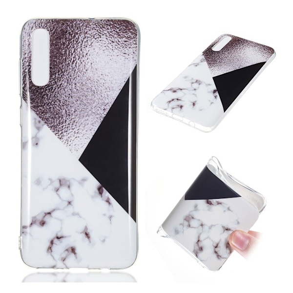Marble design Samsung Galaxy A70 kotelot - Tyyli D Multicolor