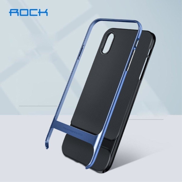 ROCK iPhone Xs Max royce series hybrid etui - Blå Blue