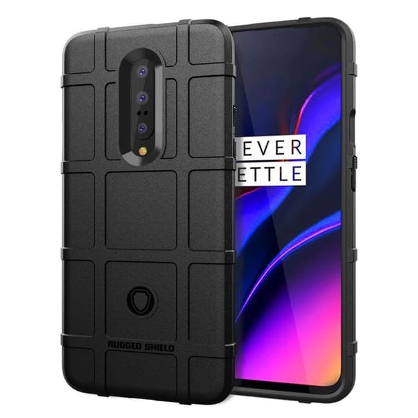 OnePlus 7 Pro rutmönster skal - Svart Svart