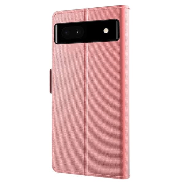 Phone Suojakotelo With Make-up Mirror And Slick Design For Google Pixel 6a - Ruusukulta Pink