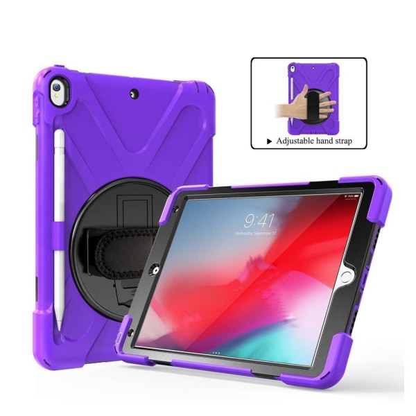 iPad Air (2019) X-formet dreje etui - Lilla Purple