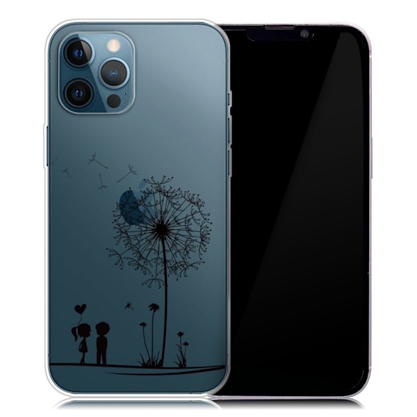 Deco iPhone 13 Pro Max Suojakotelo - Dandelion And Children Black