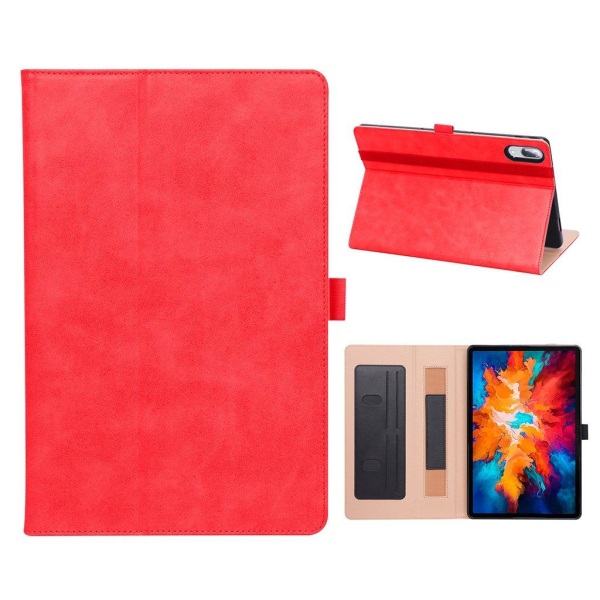 Lenovo Tab P11 Pro simple leather case - Red Röd