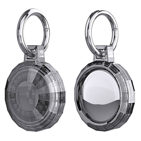 AirTags unique crystal design cover - Transparent Black Svart