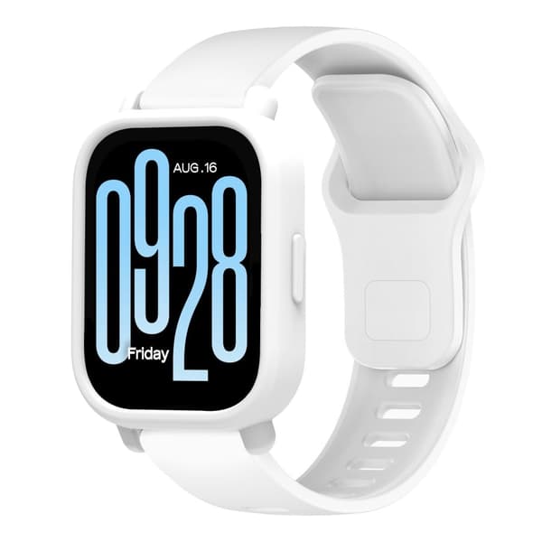 Xiaomi Redmi Watch 5 Active Watch Case Mykt silikonklokkedeksel - Hvit White