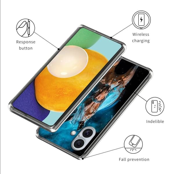 Vibe iPhone 16 deksel - Stil D Blue