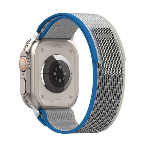Apple Watch Series 8 (41mm) nylonkellon hihna - Sininen / Harmaa Blue