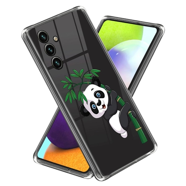Deco Samsung Galaxy A34 5G skal - Panda Och Bambu Svart