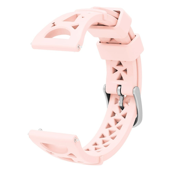 22mm Universal tower design silikone urrem - Lyserød Pink