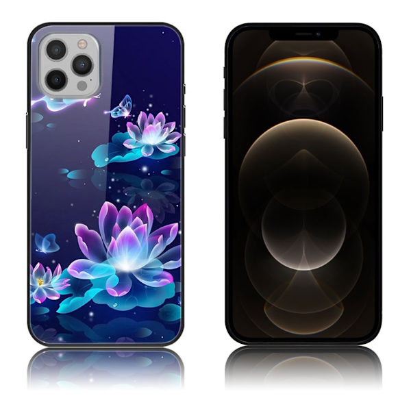 Fantasy iPhone 12 Pro Max Deksel - Lotus Blomst Blue