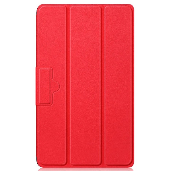 Tri-fold læderstativ-etui til Realme Pad Mini - Rød Red