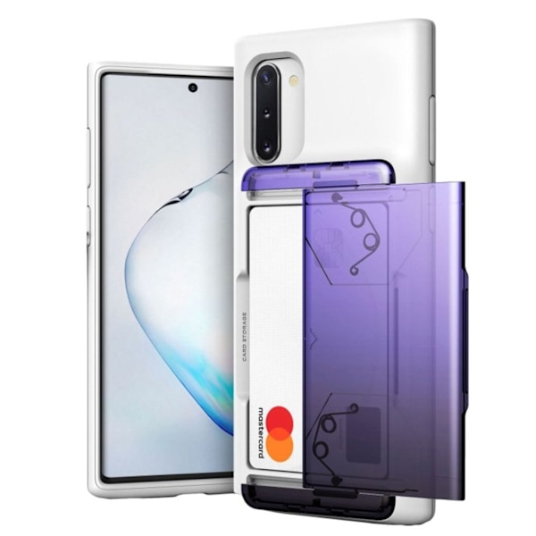 VRS Design Damda Glide Shield för Galaxy Note 10 - Vit - Lila Svart Svart