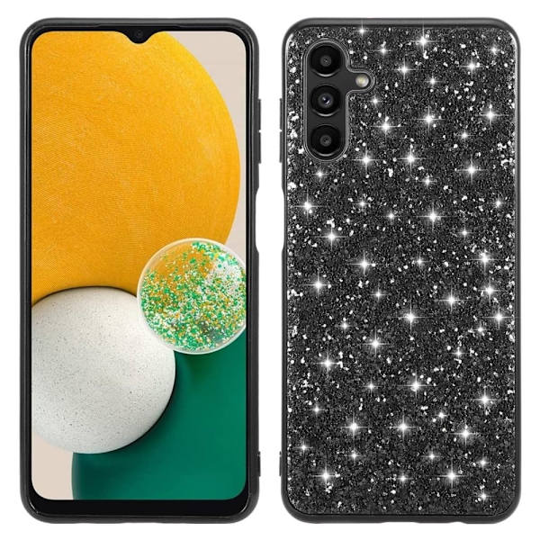 Glitter Samsung Galaxy A55 kotelot - Musta Black
