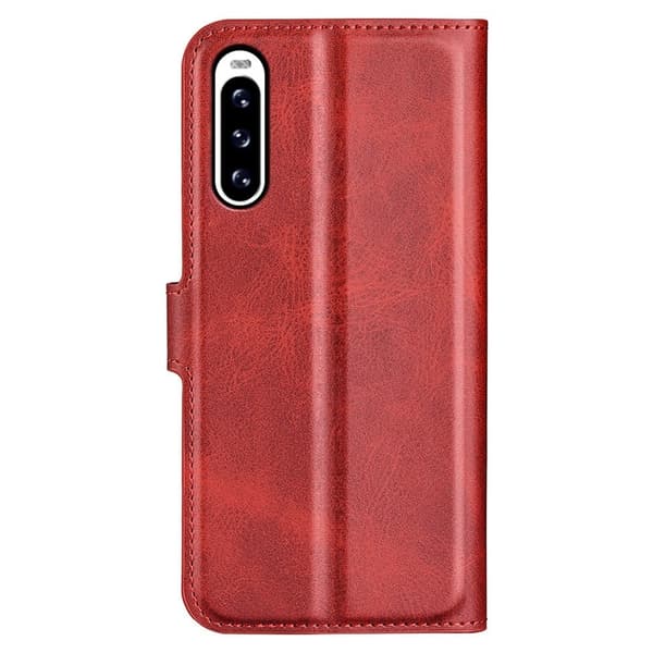 Læderetui med Pung til Sony Xperia 10 V - Rød Red