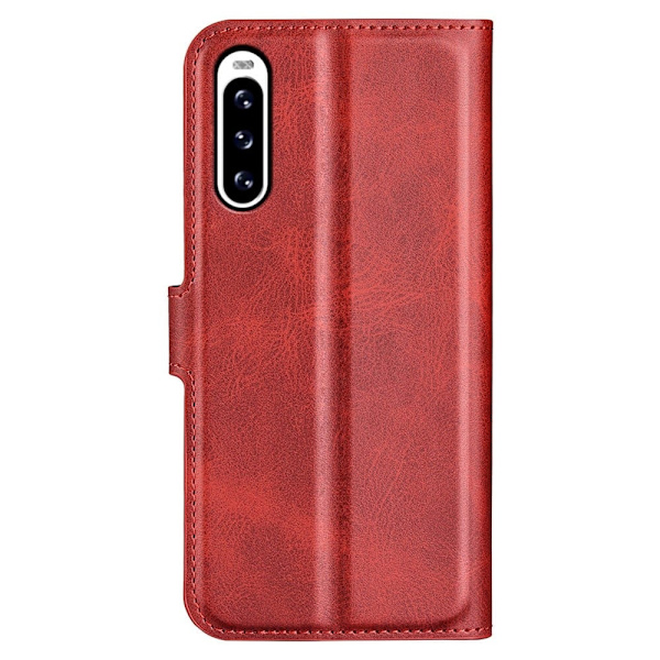 Lompakko Nahkakotelo For Sony Xperia 10 V - Punainen Red