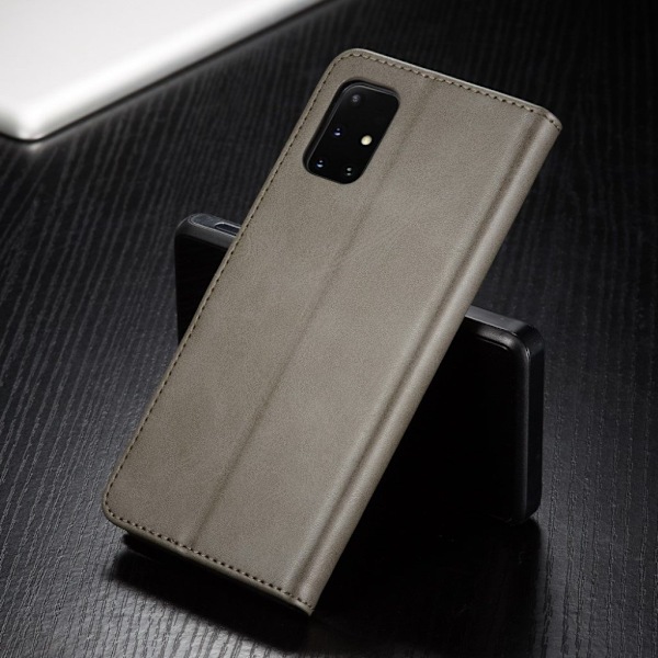 LC.IMEEKE Samsung Galaxy A51 5G Flip kotelot - Harmaa Silver grey