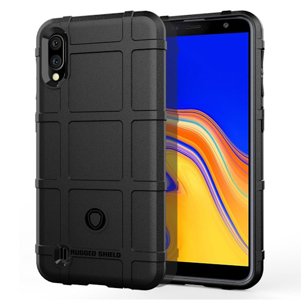 Rugged Shield Samsung Galaxy A10 deksel - Svart Black