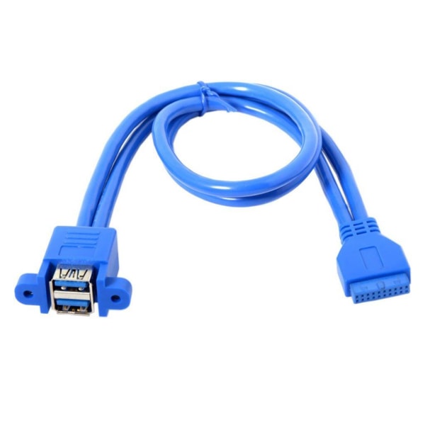 50cm stackable USB 3.0 kabel til motherboard kabel Blue