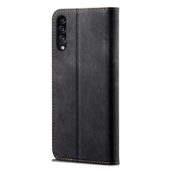 Jeans Samsung Galaxy A50 Flip kotelot - Musta Black