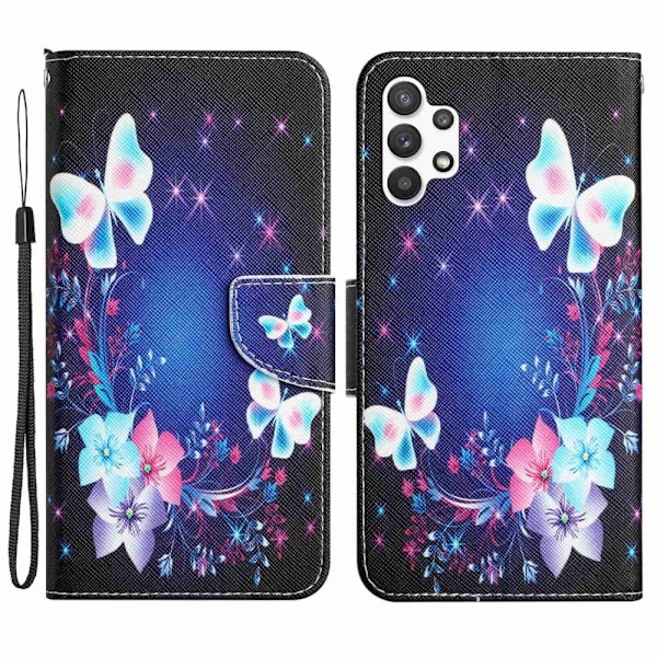 Wonderland Samsung Galaxy A04s / A13 5g / A13 4g Läppäkotelo - Perhonen Multicolor