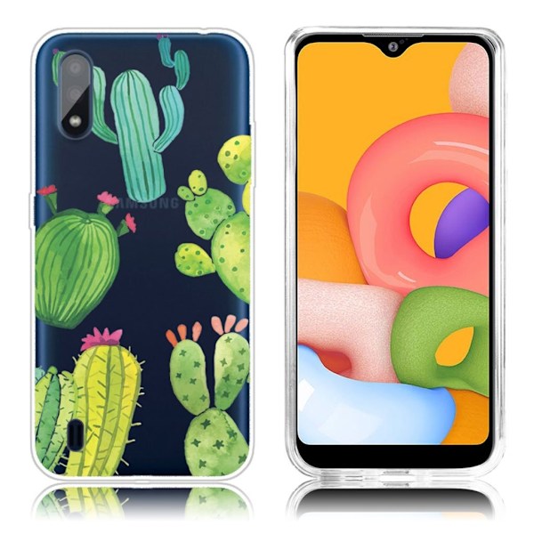 Deco Samsung Galaxy A01 Cover - Kaktus Green