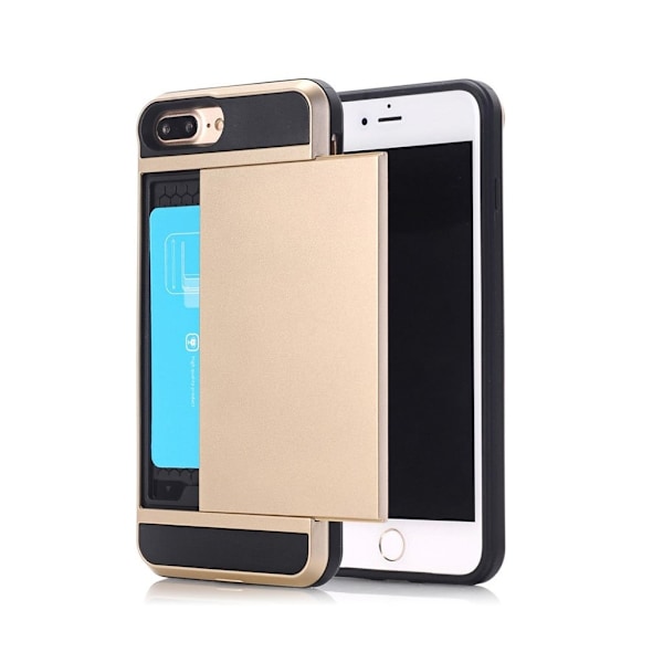 Christensen iPhone 7 Plus / 8 Plus fleksibelt deksel med to lag - Gull Gold