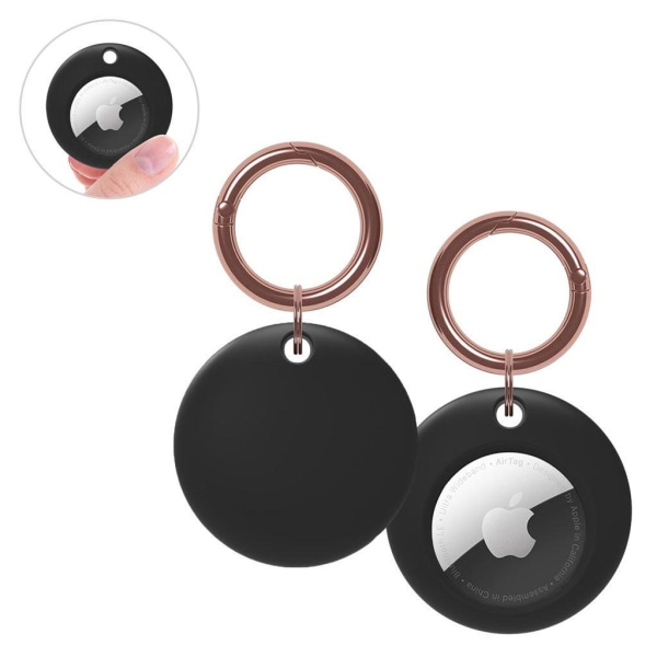 AirTags silicone round shape cover - Black Black