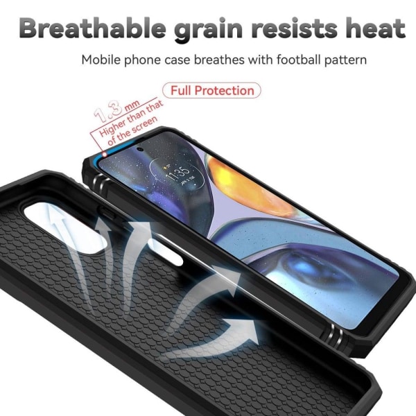 Bofink Combat Motorola Moto G22 kotelot - Musta Black
