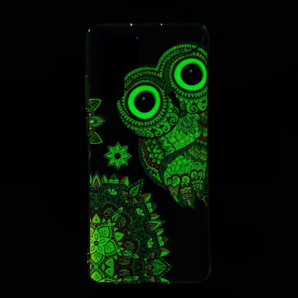 Huawei P30 Pro lysende gløde mønster etui - Ugle Multicolor