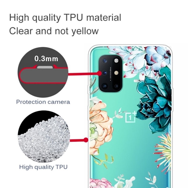 Joulu OnePlus 8T tapauksessa - Eloisat Kukat Multicolor
