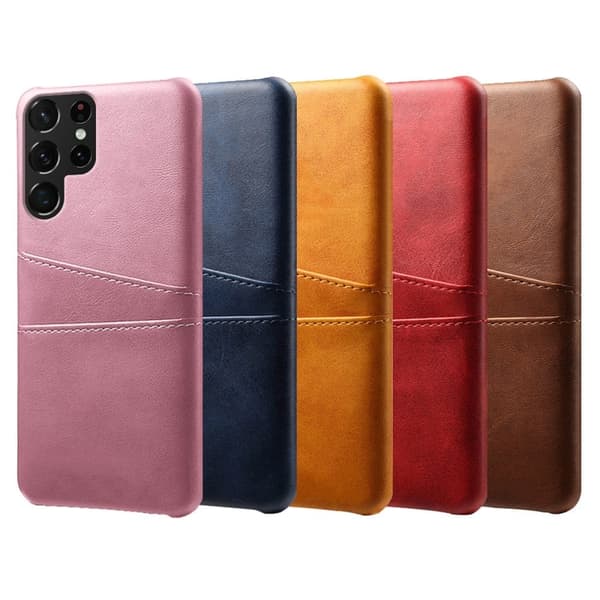 Dual Card Etui Samsung Galaxy S22 Ultra - Rose Pink