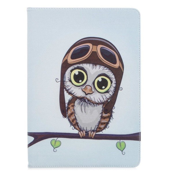 iPad 10.2 (2019) stylish pattern leather flip case - Cute Owl multifärg